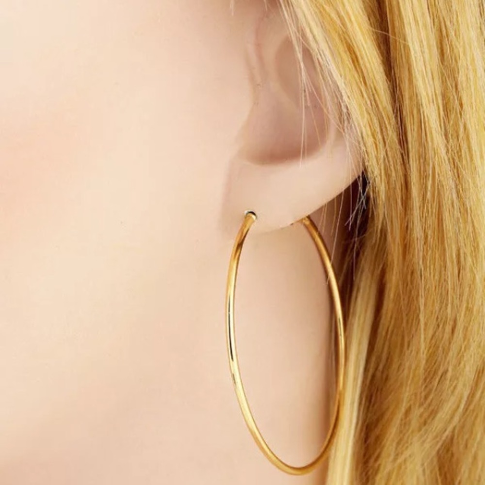 Women hoop earrings